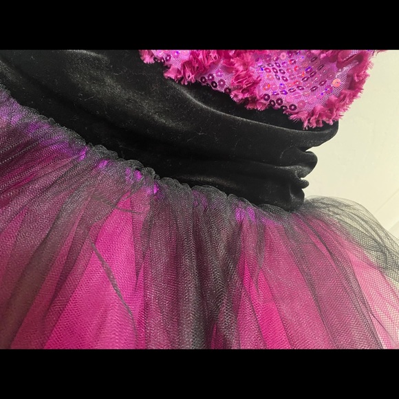 Purple/ Black Ballet Performance Leotard - Picture 4 of 5